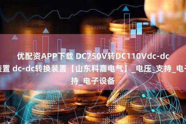 优配资APP下载 DC750V转DC110Vdc-dc转换装置 dc-dc转换装置【山东科嘉电气】_电压_支持_电子设备
